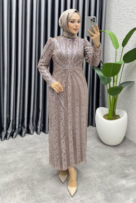 Afitap Tasarım Kalem Abiye 8038 Pudra Vizyon - 1