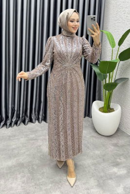 Afitap Tasarım Kalem Abiye 8038 Pudra Vizyon - 3