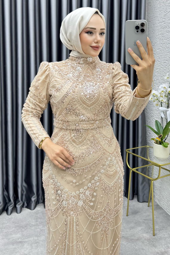 Asil Taş Detaylı Kalem Elbise 6648 Vizyon - YGS (1)