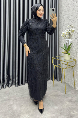 Ayliz Tasarım Kalem Abiye 6650 Siyah - 1