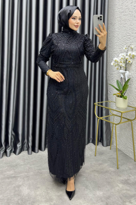 Ayliz Tasarım Kalem Abiye 6650 Siyah - 3