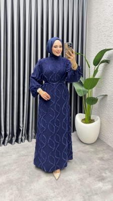 Bella Püsküllü Elbise 6223 Laci - 2