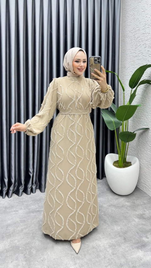 https://www.kalemenmoda.com/bella-puskullu-elbise-6223-vizyon-elbise-elbise-899-26-O.jpg --- Bella Püsküllü Elbise 6223 Vizyon - 1