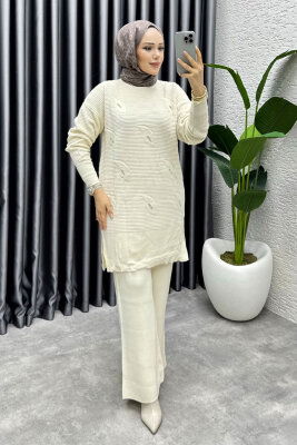 Eylül Taş Detaylı Triko Takım 1208 Taş - 1