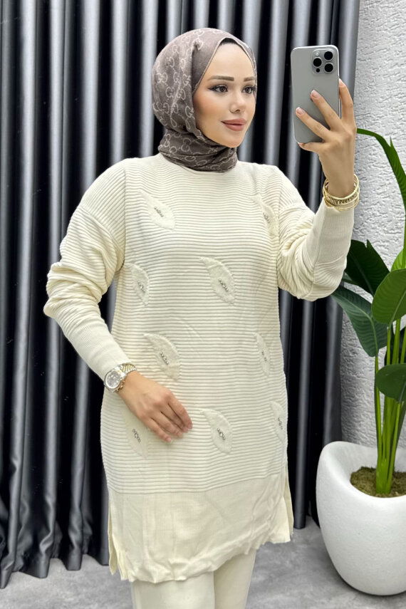 Eylül Taş Detaylı Triko Takım 1208 Taş - MT (1)