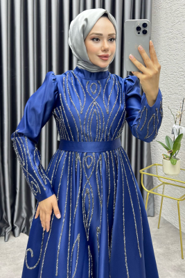 Gökçe Taş İşlemeli Abiye 6636 Laci - 2