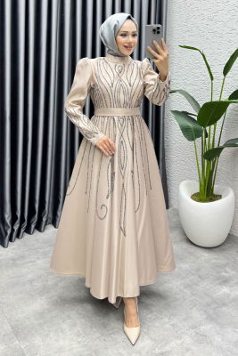Gökçe Taş İşlemeli Abiye 6636 Vizyon - 3