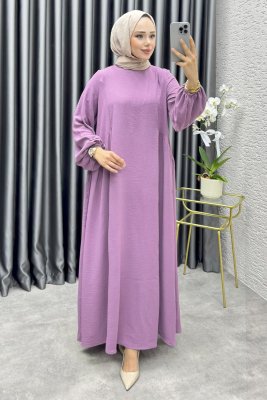 Hafsa İthal Aerobin Elbise 4003 Lila - 3