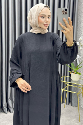 Hafsa İthal Aerobin Elbise 4003 Siyah - 2