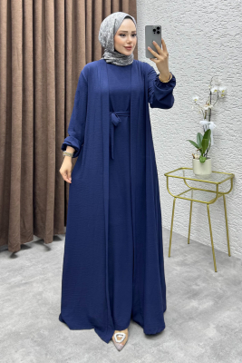 Betül İkili Abaya Elbise Takım 24686 Laci - 1