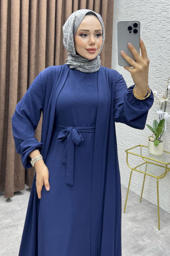 Betül İkili Abaya Elbise Takım 24686 Laci - VYS (1)