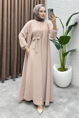 Betül İkili Abaya Elbise Takım 24686 Vizyon - 1
