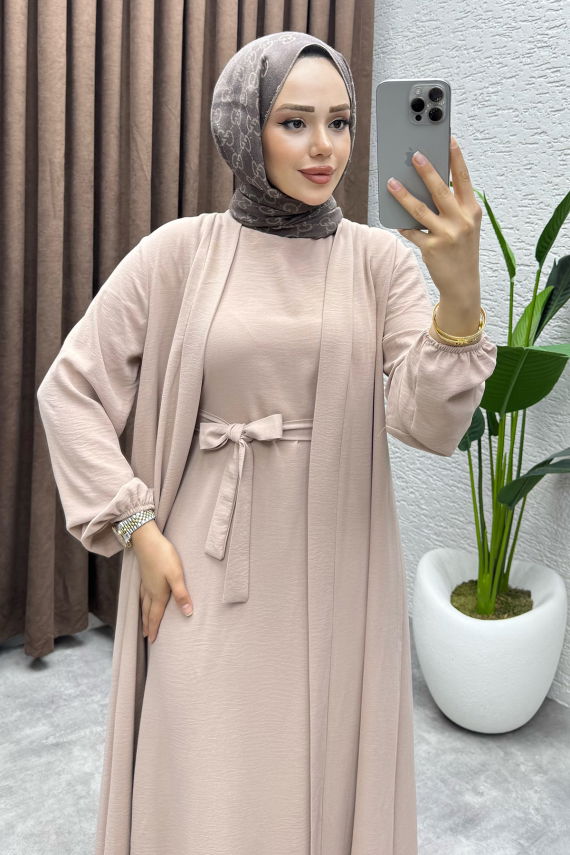 Betül İkili Abaya Elbise Takım 24686 Vizyon - VYS (1)