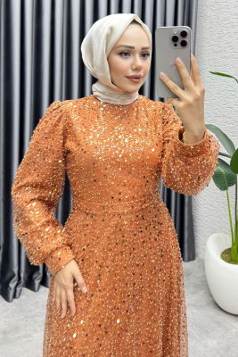 Maral Pullu Abiye 6653 Bakır - 2