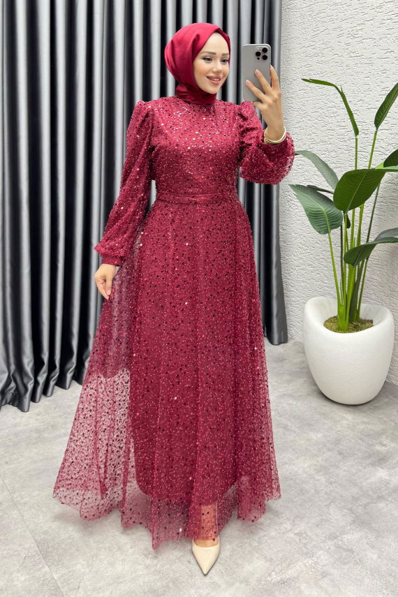 https://cdn.kalemenmoda.com/maral-pullu-abiye-6653-bordo-abiye-abiye-1331-39-O.jpg - Maral Pullu Abiye 6653 Bordo - YGS