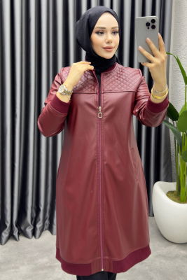 Nehir Kapitone Deri Kap 9010 Bordo - 2