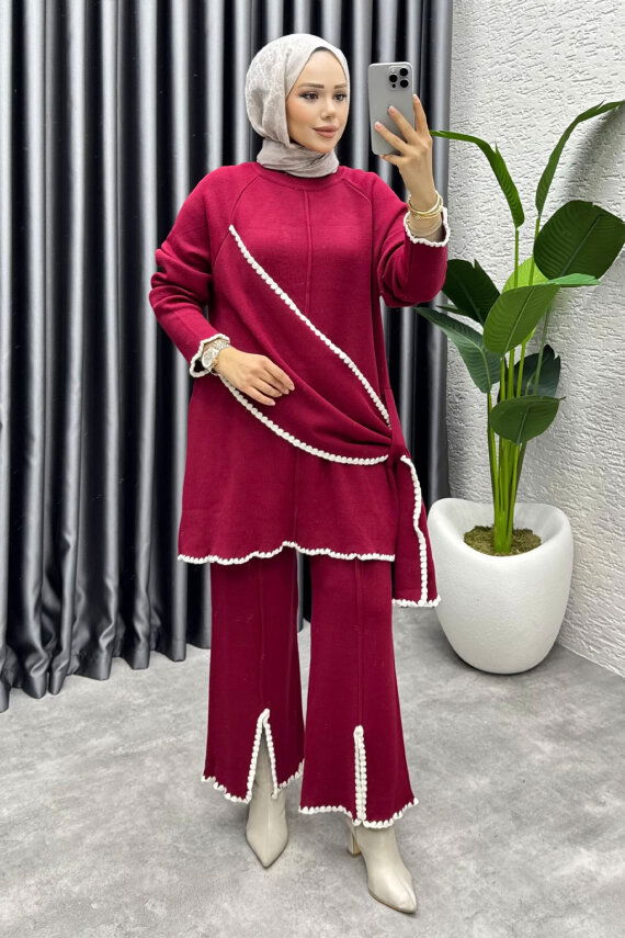https://cdn.kalemenmoda.com/nil-sal-detay-triko-takim-1206-bordo-kombin-kombin-1717-50-O.jpg - Nil Şal Detay Triko Takım 1206 Bordo - MT