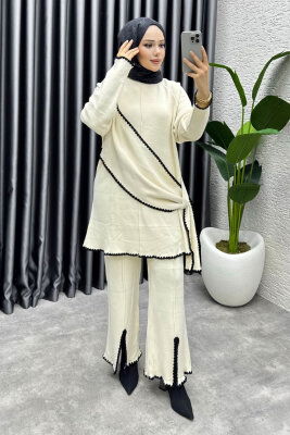 Nil Şal Detay Triko Takım 1206 Taş - 3