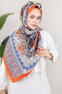 Nova Bambu Şal 7002 Oranj - 1