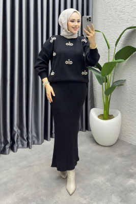 Rana Bolero Triko Takım 1021 Siyah - 3