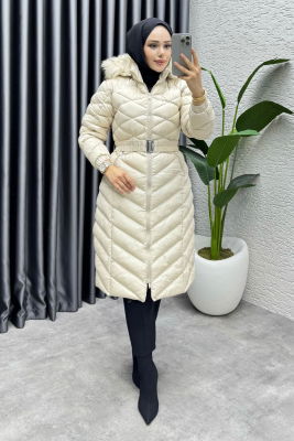 Royal Kapitone Şişme Mont 4033 Taş - 3