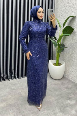  Sahra Otriş Detay Abiye 1004 Laci - 1