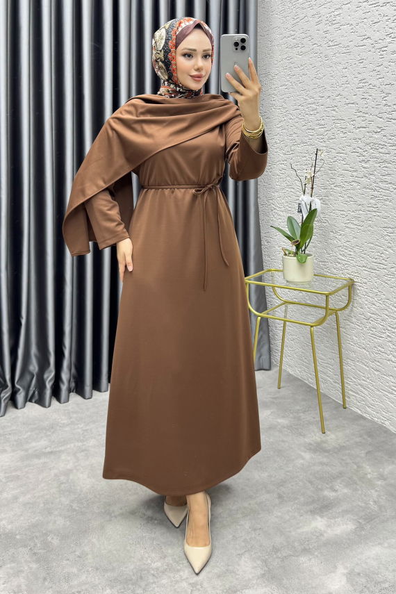 https://cdn.kalemenmoda.com/sal-yaka-modal-elbise-3057-kahve-elbise-elbise-1291-38-O.jpg - Nur Krep Elbise 3057 Kahve - YVZ