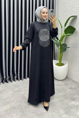 Sarnıç Elbise 3443 Siyah - 2