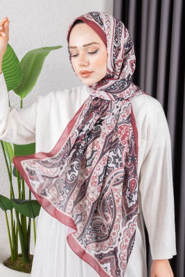 Sepya Soft Pamuklu Şal 7001 Bordo - 1