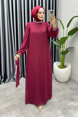Seren Şifon Abiye 1005 Bordo - 1