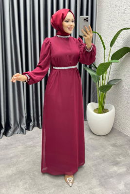 Seren Şifon Abiye 1005 Bordo - 3