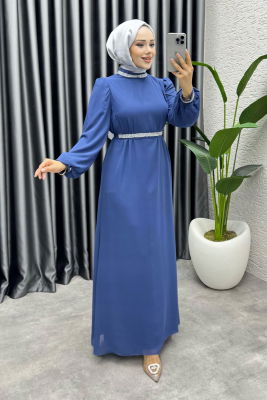 Seren Şifon Abiye 1005 İndigo - 1