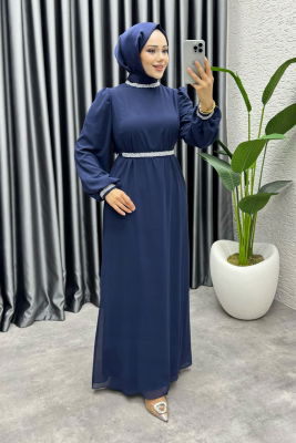 Seren Şifon Abiye 1005 Lacivert - 2
