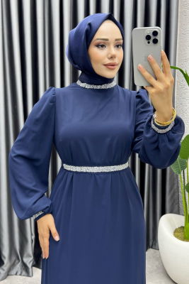 Seren Şifon Abiye 1005 Lacivert - 3