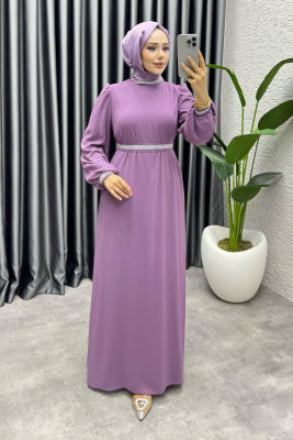 Seren Şifon Abiye 1005 Lila - 1