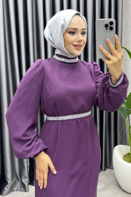 Seren Şifon Abiye 1005 Mor - 3