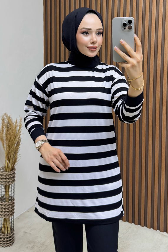 https://cdn.kalemenmoda.com/seritli-penye-tunik-4002-siyah-tunik-tunik-1066-30-O.jpg - Şeritli Penye Tunik 4002 Siyah - BO
