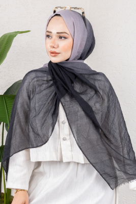 Sofia Degrade Şal 7003 Siyah - 3