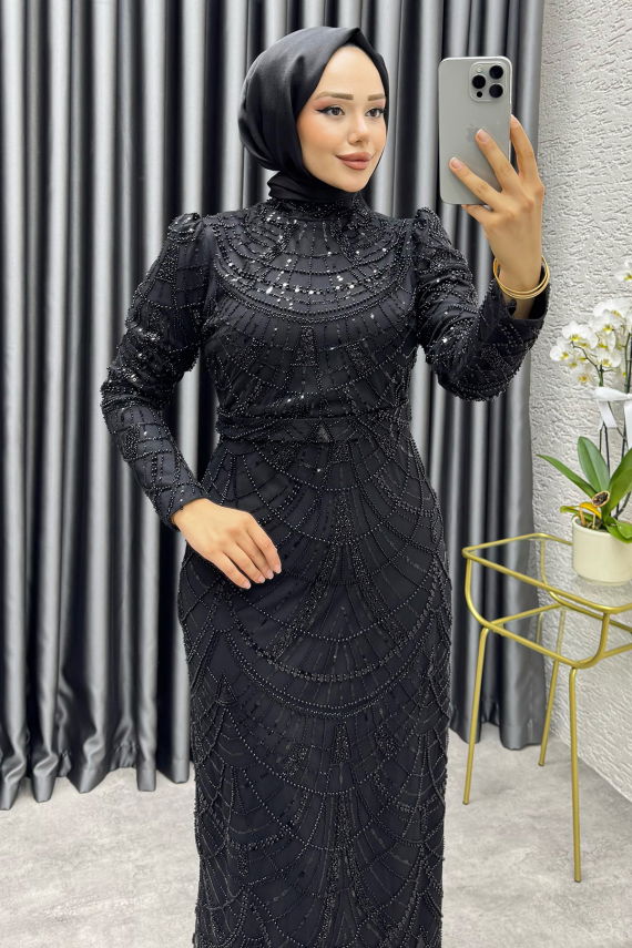 Defne Kalem Abiye 6649 Siyah - YGS (1)