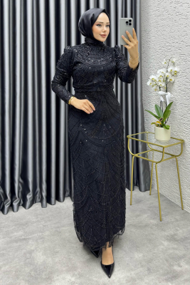 Defne Kalem Abiye 6649 Siyah - 1