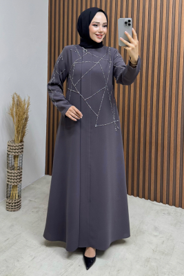  Taş Detay Medine Ferace 2263 Antrasit - 1