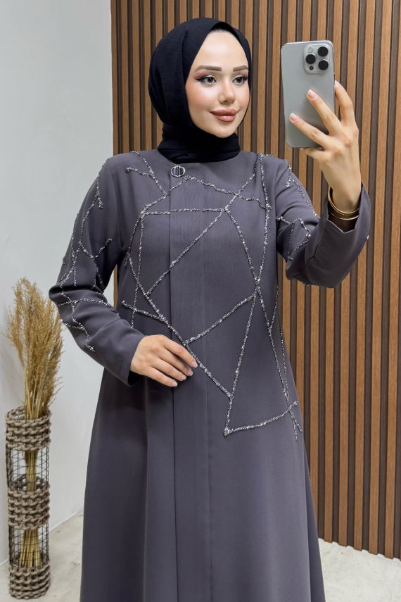  Taş Detay Medine Ferace 2263 Antrasit - END (1)